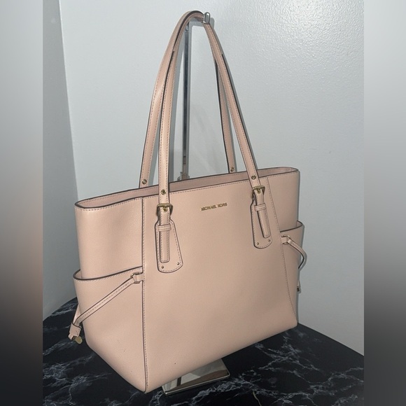 MICHAEL KORS Handbag Voyager Bag EW Tote Leather Bag Soft Pink AUTHENTIC - Picture 6 of 16
